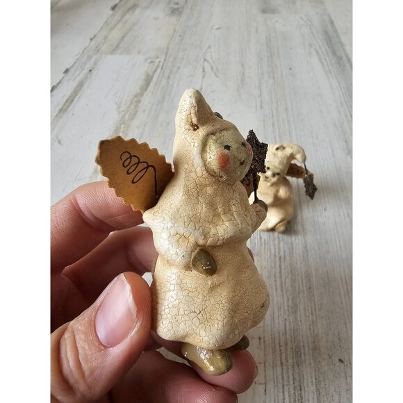 Vintage Nicole sayre angel cherub ornament fairy Star sparkle Xmas decor tree un - Picture 3 of 11